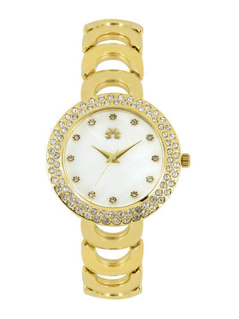 Arumkick Pearly White Dial Analogue Watch