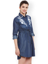 Rosyalps Navy Shirt Dress