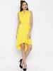 Rosyalps Yellow Solid Shirt Dress